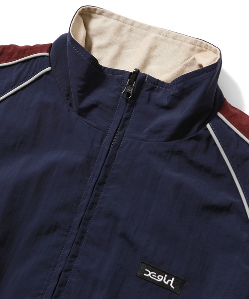 X-girl（エックスガール）の「DOUBLE FACE REVERSIBLE JACKET（ナイロンジャケット・レディース・ネイビー/ブラック・S/M）」の18枚目の写真