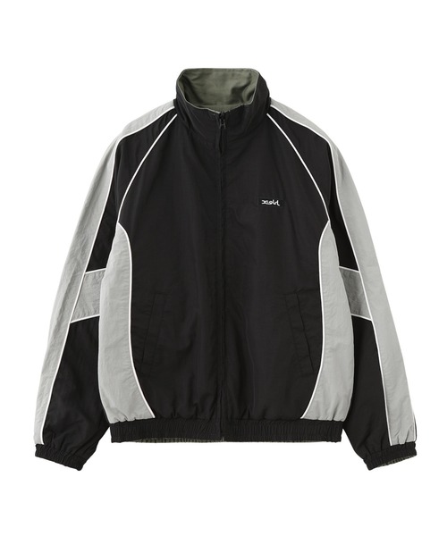 X-girl（エックスガール）の「DOUBLE FACE REVERSIBLE JACKET（ナイロンジャケット・レディース・ネイビー/ブラック・S/M）」の12枚目の写真