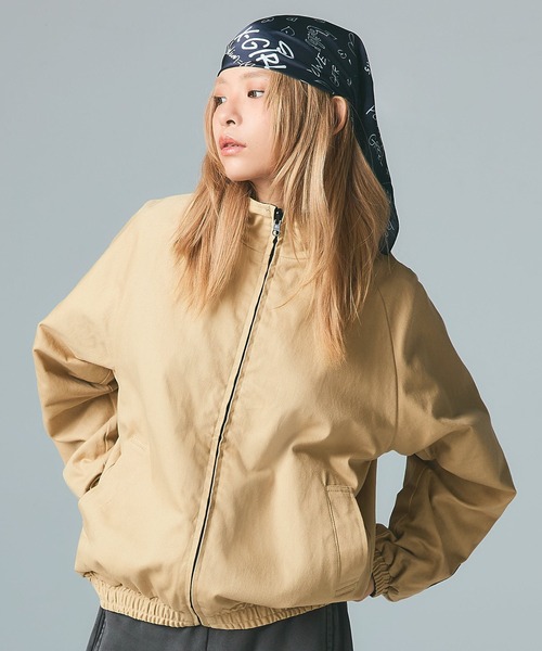 X-girl（エックスガール）の「DOUBLE FACE REVERSIBLE JACKET（ナイロンジャケット・レディース・ネイビー/ブラック・S/M）」の7枚目の写真