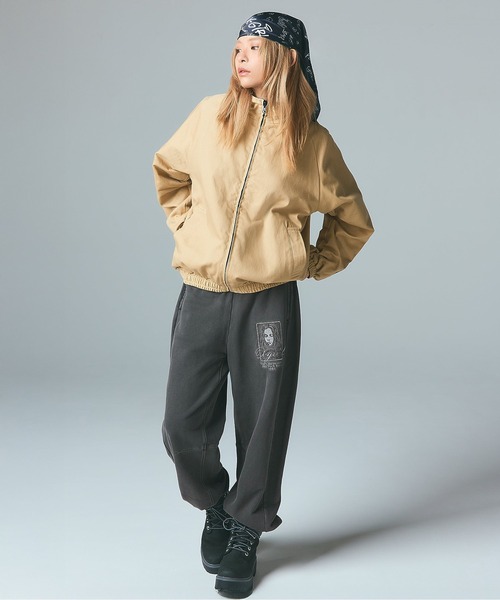 X-girl（エックスガール）の「DOUBLE FACE REVERSIBLE JACKET（ナイロンジャケット・レディース・ネイビー/ブラック・S/M）」の8枚目の写真