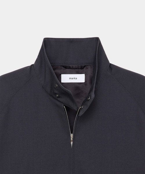 markaware(マーカウェア)の「【markaware/marka】ウールギャバワッシャータンブラー / ドッグイヤージャケット/DOG EAR JACKET(ブルゾン・メンズ・ブラック/グレー・1/2)」の5枚目の写真