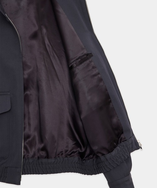 markaware(マーカウェア)の「【markaware/marka】ウールギャバワッシャータンブラー / ドッグイヤージャケット/DOG EAR JACKET(ブルゾン・メンズ・ブラック/グレー・1/2)」の6枚目の写真