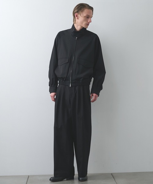 markaware(マーカウェア)の「【markaware/marka】ウールギャバワッシャータンブラー / ドッグイヤージャケット/DOG EAR JACKET(ブルゾン・メンズ・ブラック/グレー・1/2)」の10枚目の写真