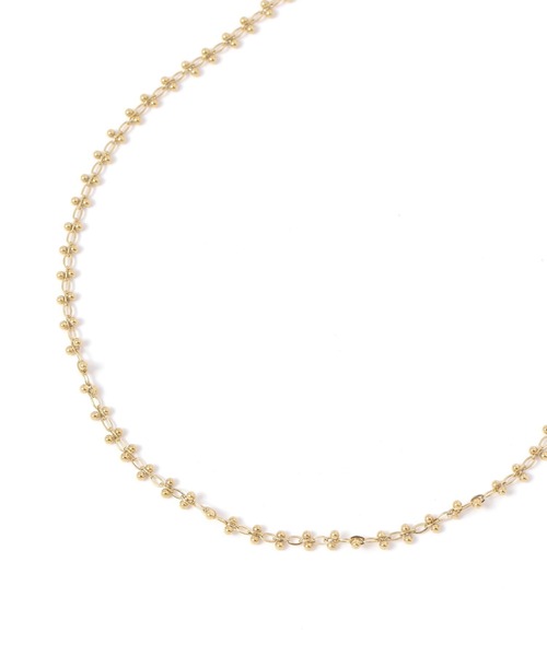 BAYFLOW（ベイフロー）の「ステンレスデザインチェーンネックレス（ネックレス・レディース・イエロー/ライトグレー・FREE）」の2枚目の写真