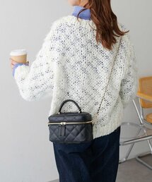 キルティングバニティバッグ