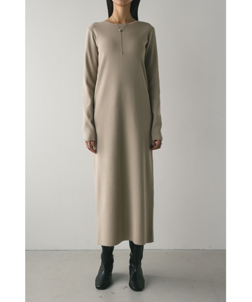 2ピースバルーンペプラムニットワンピース（ワンピース）｜STYLEMIXER