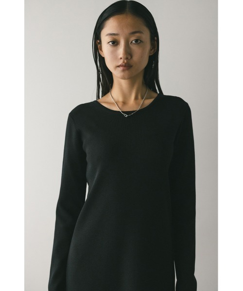STYLEMIXER(スタイルミキサー)の「2ピースバルーンペプラムニットワンピース(ワンピース・レディース・ベージュ/マジェンタ/ブラック・SMALL/MEDIUM)」の7枚目の写真