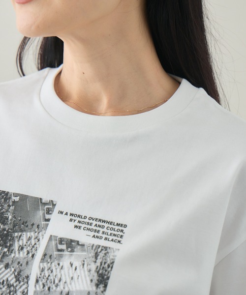 kuros'(クロス)の「【kuros'オリジナル】CROWD GRAPHIC TEE ユニセックス 綿100%(Tシャツ/カットソー・メンズ・ホワイト/ブラック・MEDIUM/LARGE)」の16枚目の写真