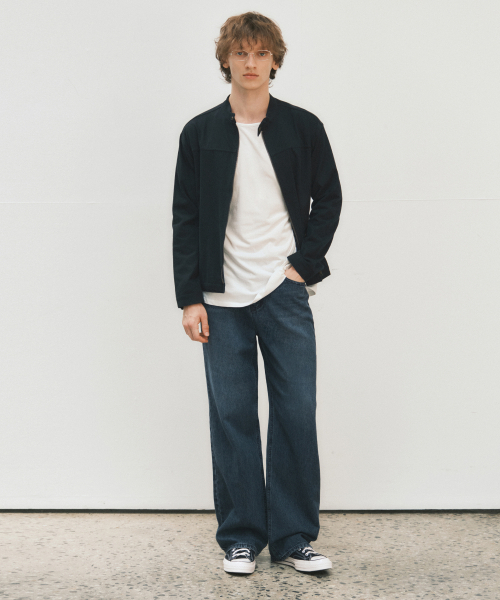WEDNESDAY OASIS（ウェンズデーオアシス）の「テーラードフェイドウォッシングデニムパンツ_MEDIUM BLUE(W25-PT23)（デニムパンツ・メンズ・ブルー・MEDIUM/LARGE）」の3枚目の写真