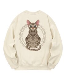 KMC0051 スフィンクスキャット 裏起毛 スウェット - クリーム