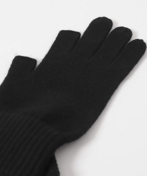 URBAN RESEARCH DOORS（アーバンリサーチドアーズ）の「カットオフニットグローブ（手袋・メンズ・ブラック/ベージュ・-）」の8枚目の写真