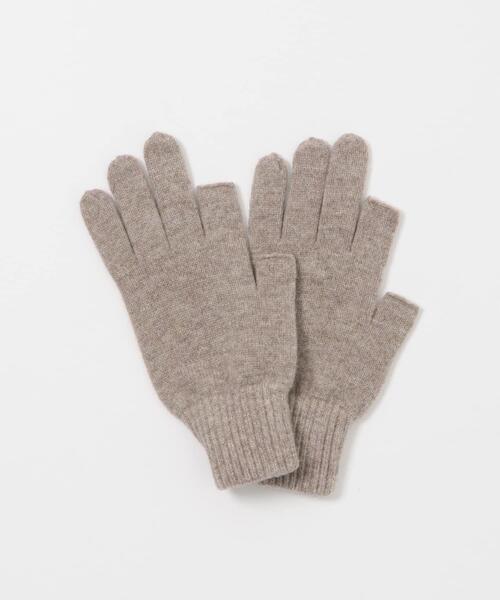URBAN RESEARCH DOORS（アーバンリサーチドアーズ）の「カットオフニットグローブ（手袋・メンズ・ブラック/ベージュ・-）」の11枚目の写真