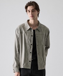 【CLEL】Double Tech Fade Trucker Design Shirt / ダブルテックフェード トラッカーデザインシャツ【セットアップ可能】