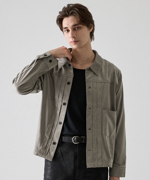 CLEL】Double Tech Fade Trucker Design Shirt / ダブルテックフェード