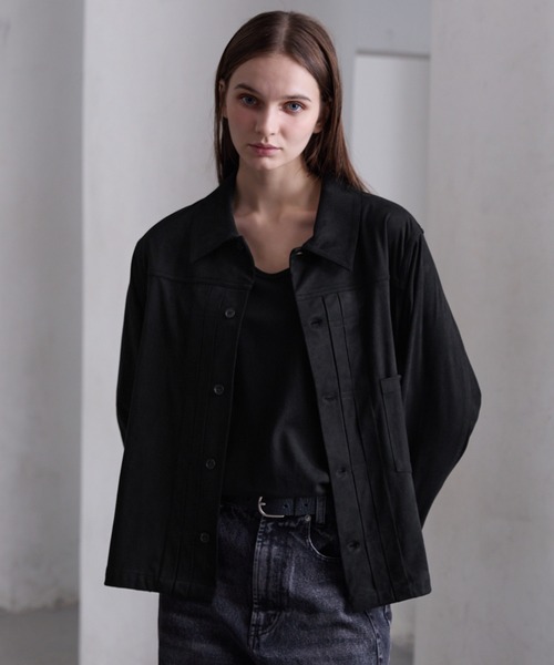 CLEL】Double Tech Fade Trucker Design Shirt / ダブルテックフェード