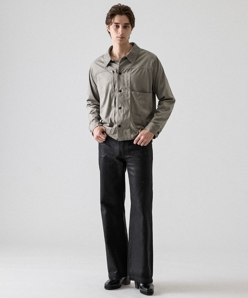 CLEL（クレイル）の「【CLEL】Double Tech Fade Trucker Design Shirt