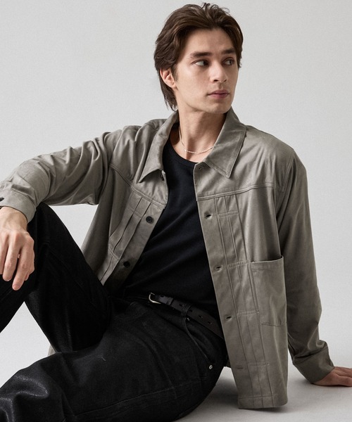 CLEL（クレイル）の「【CLEL】Double Tech Fade Trucker Design Shirt