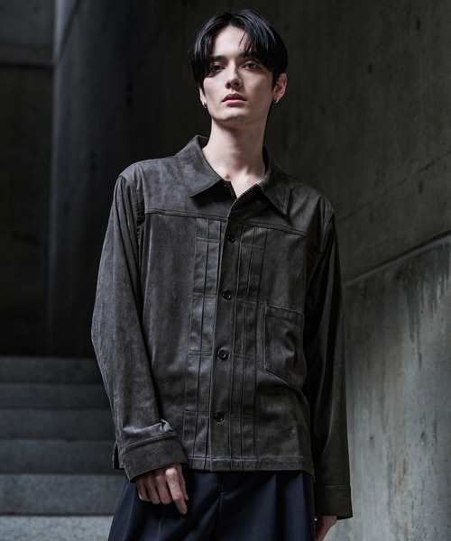 CLEL（クレイル）の「【CLEL】Double Tech Fade Trucker Design Shirt