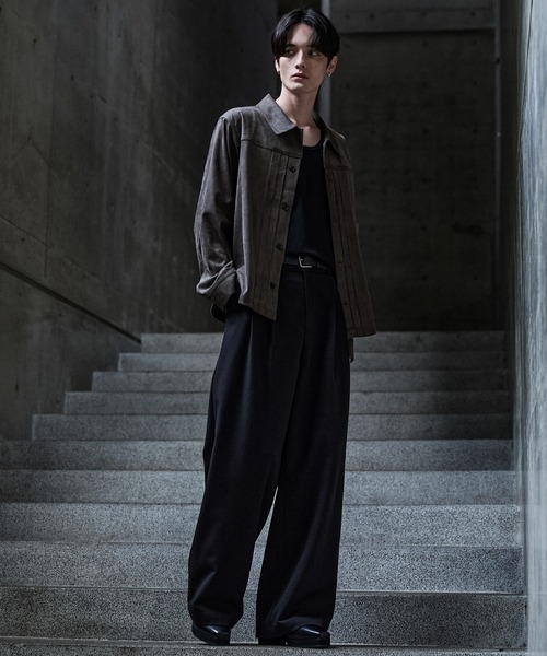 CLEL（クレイル）の「【CLEL】Double Tech Fade Trucker Design Shirt