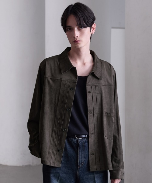 CLEL】Double Tech Fade Trucker Design Shirt / ダブルテックフェード