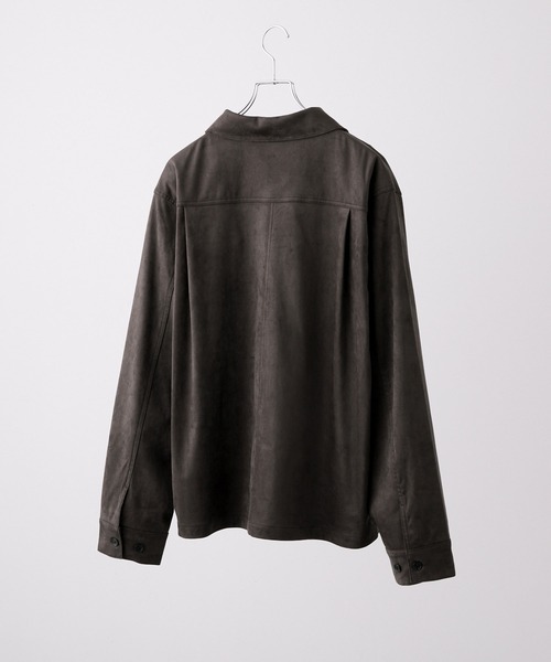 【新品未使用】ダブルテックフェード トラッカーデザインシャツ ブラウン Lサイズ CLEL（クレイル）の「【CLEL】Double Tech Fade Trucker Design Shirt