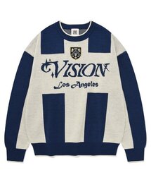 VISION STREET WEAR | VSW Football Knit Blue(ニット/セーター)