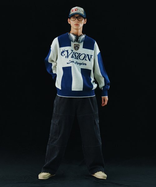VISION STREET WEAR(ヴィジョンストリートウェア)の「VSW Football Knit Blue(ニット/セーター・レディース・その他・SMALL/MEDIUM/LARGE/X-LARGE)」の5枚目の写真