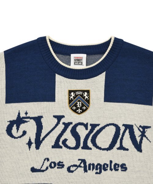 VISION STREET WEAR(ヴィジョンストリートウェア)の「VSW Football Knit Blue(ニット/セーター・レディース・その他・SMALL/MEDIUM/LARGE/X-LARGE)」の7枚目の写真
