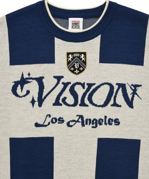 VISION STREET WEAR(ヴィジョンストリートウェア)の「VSW Football Knit Blue(ニット/セーター・レディース・その他・SMALL/MEDIUM/LARGE/X-LARGE)」の8枚目の写真