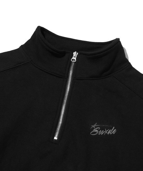 suade（スエード）の「HALF ZIP UP [BLACK]（スウェット・レディース・その他・FREE）」の3枚目の写真