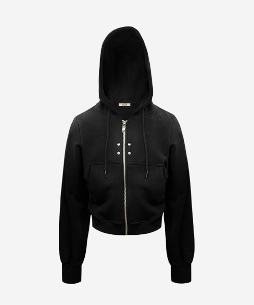 BLR(ビーエルアール)の「BLR Rivet Essential Hoodie Zip-up(パーカー・レディース・ブラック・SMALL/MEDIUM/LARGE)」の2枚目の写真