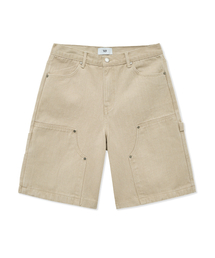 カチオンウォッシュドダブルニカーペンターパンツ BEIGE