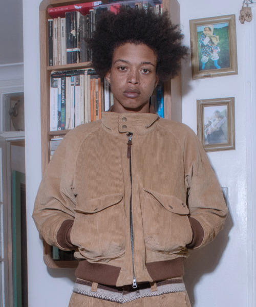 Frontier Corduroy Harrington Jacket Beige