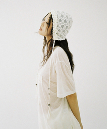 CLUTSTUDIO（クルロトスタジオ）の「ピアスハートボネット - アイボリー（ニットキャップ/ビーニー）」