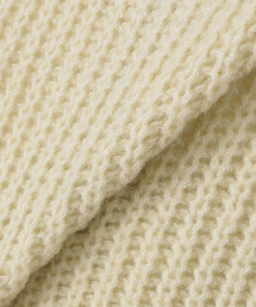 SLOBE IENA(スローブイエナ)の「畦編みコクーンニットベスト(ベスト・レディース・アイボリー/ブラック・FREE)」の4枚目の写真
