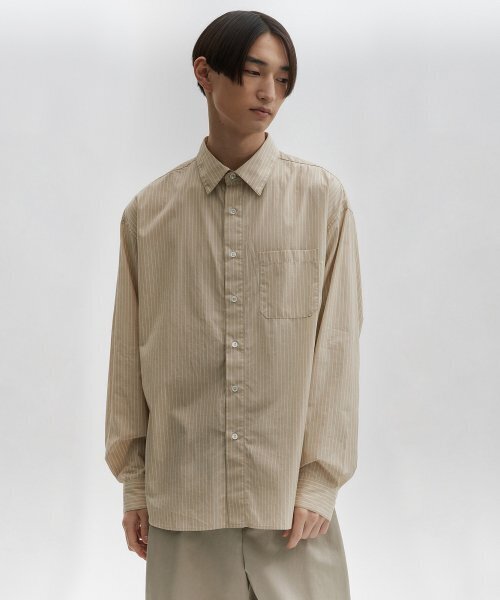 BLANKROOM(ブランクルーム)の「ストライプシャツ (KUWAMURAファブリック)_BAZIRAK(シャツ/ブラウス・レディース・その他・1/2/3/4)」の4枚目の写真