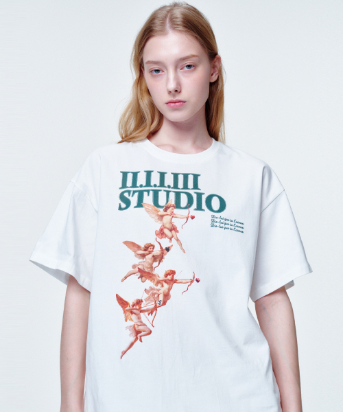 2113 STUDIO(イイルイルサムスタジオ)の「ルーズフィットTシャツ4天使(Tシャツ/カットソー・レディース・その他・FREE)」の1枚目の写真