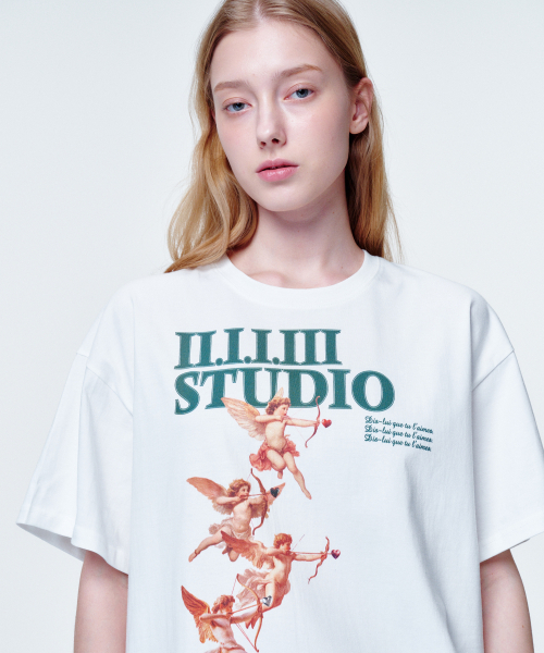 2113 STUDIO(イイルイルサムスタジオ)の「ルーズフィットTシャツ4天使(Tシャツ/カットソー・レディース・その他・FREE)」の3枚目の写真