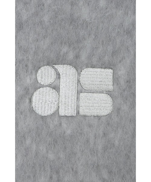 ALEXIA STAM(アリシアスタン)の「Logo Scarf /ASロゴマフラー(マフラー・レディース・レッド/グレー/ブラック・FREE)」の19枚目の写真