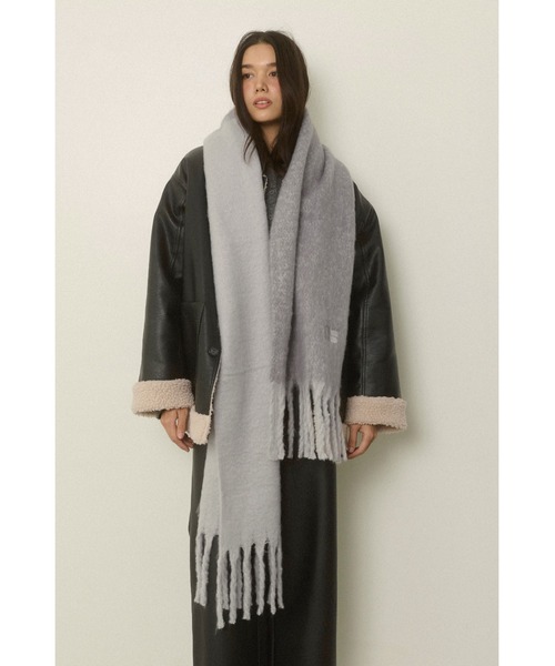 ALEXIA STAM(アリシアスタン)の「Logo Scarf /ASロゴマフラー(マフラー・レディース・レッド/グレー/ブラック・FREE)」の7枚目の写真