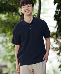 CALL&RESPONSE（コールアンドレスポンス）の「mhs2462- 半袖ポロ-鹿子編みニット(262-1488-02)（ポロシャツ）」