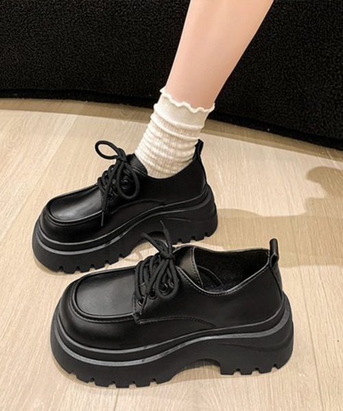 Miniministore(ミニミニストア)の「厚底ローファー トラックソール シューズ(ローファー・レディース・ブラウン/ブラック・23.0cm/22.5cm/24.5cm/24.0cm/23.5cm)」の17枚目の写真