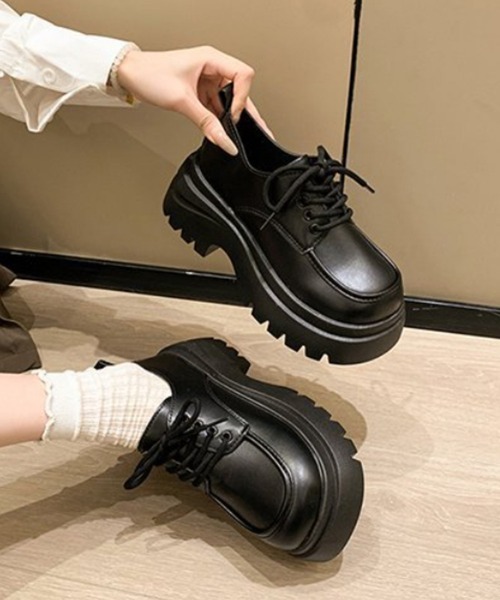 Miniministore(ミニミニストア)の「厚底ローファー トラックソール シューズ(ローファー・レディース・ブラウン/ブラック・23.0cm/22.5cm/24.5cm/24.0cm/23.5cm)」の13枚目の写真