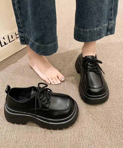 Miniministore(ミニミニストア)の「厚底ローファー トラックソール シューズ(ローファー・レディース・ブラウン/ブラック・23.0cm/22.5cm/24.5cm/24.0cm/23.5cm)」の15枚目の写真