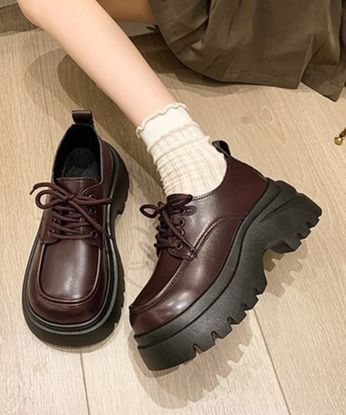 Miniministore(ミニミニストア)の「厚底ローファー トラックソール シューズ(ローファー・レディース・ブラウン/ブラック・23.0cm/22.5cm/24.5cm/24.0cm/23.5cm)」の5枚目の写真