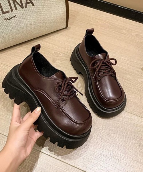 Miniministore(ミニミニストア)の「厚底ローファー トラックソール シューズ(ローファー・レディース・ブラウン/ブラック・23.0cm/22.5cm/24.5cm/24.0cm/23.5cm)」の8枚目の写真