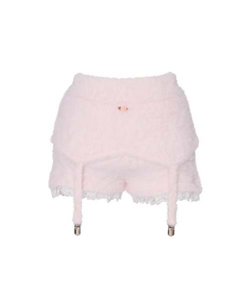 【Fiorforte】garter knit short pants /ピンク garter knit short pants（その他パンツ）｜Fiorforte（フィオル