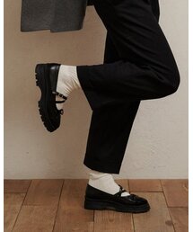 TAGTRAUME（タクトロイメ）の「ブレア Xストラップスニーカー ローファー - ブラック（ローファー）」