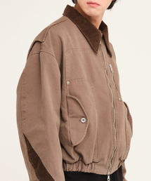 DWSE（ディーダブリューエスイー）の「フェイデッドディビジョンワークジャケット（モカ）（その他アウター）」