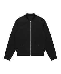 SOLEW（ソル）の「Minimal Two-Way Blue Jacket_Black（MA-1）」